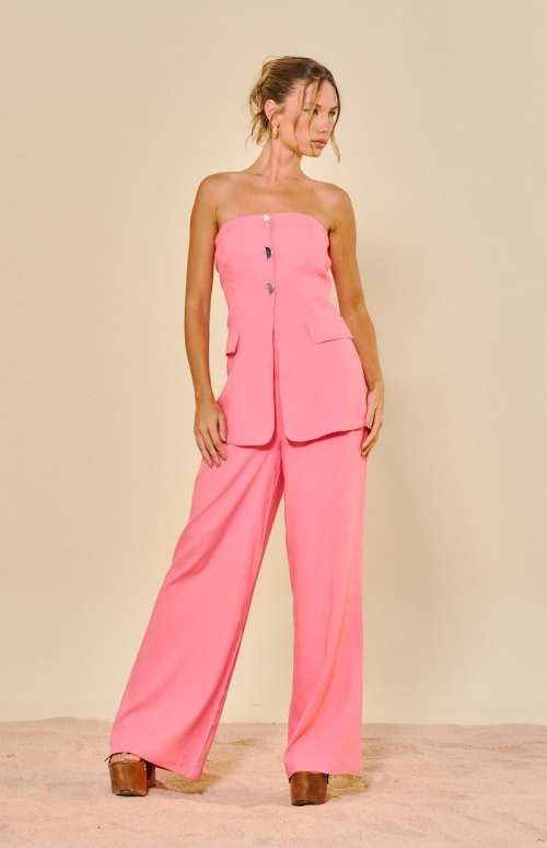 STRAPLESS JUMPSUIT