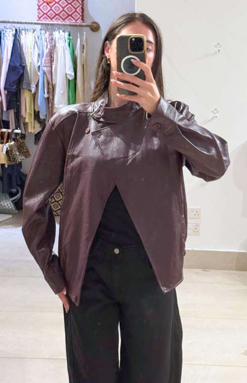 FAUX LEATHER JACKET