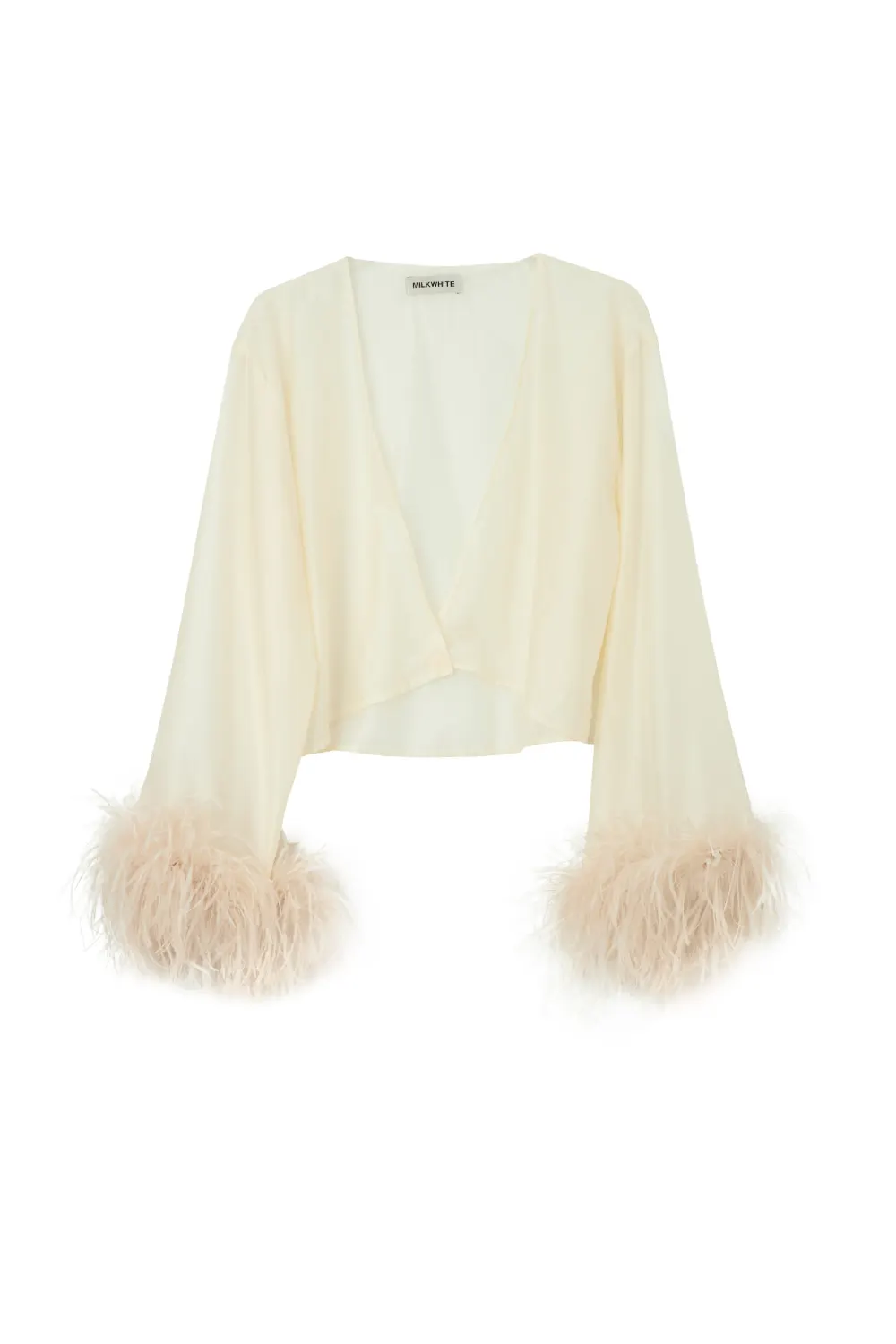 CARDIGAN WITH FEATHERS
