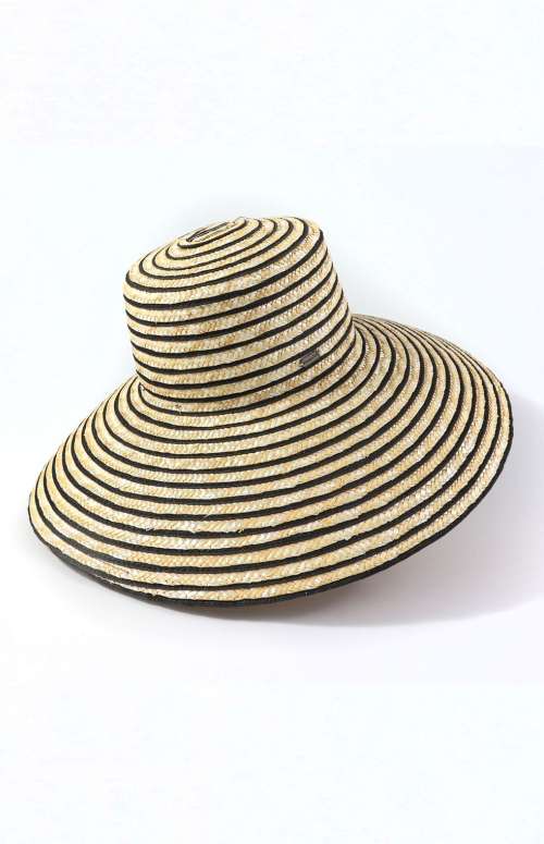 STRIPED STRAW HAT