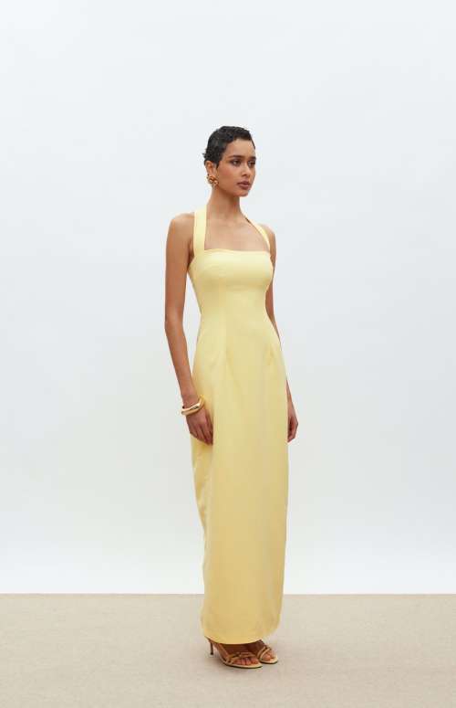 ALBA DRESS | BUTTER YELLOW