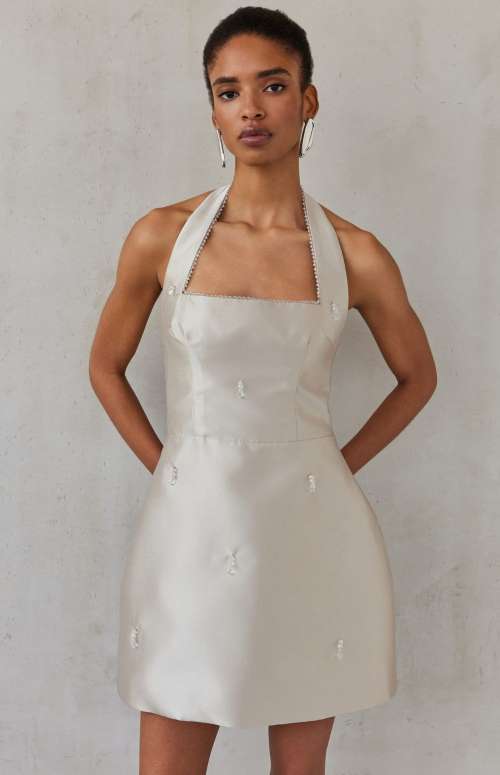 VICTORIA DRESS | GREIGE