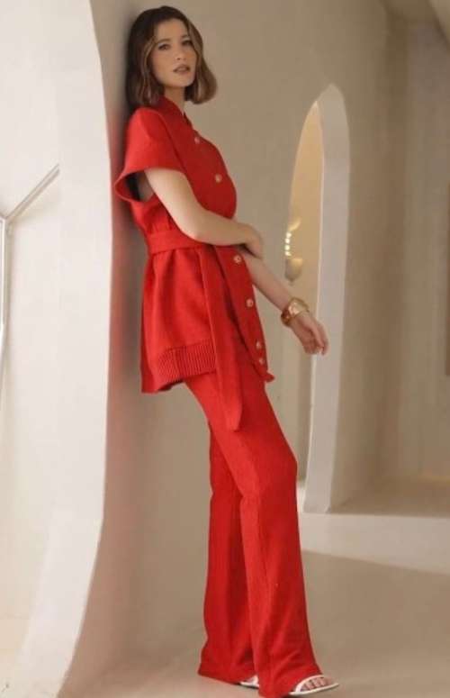 CO-ORD KNITTED VEST & PANTS