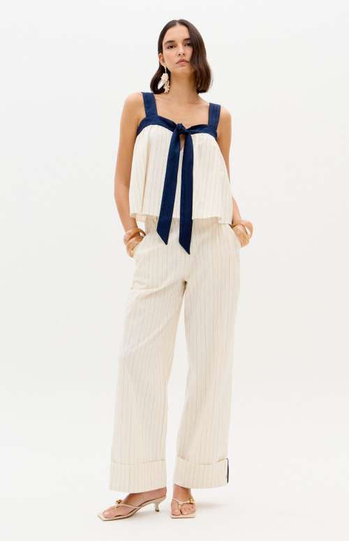 CO-ORD STRIPED | TANK TOP & HIGH WAISTED TROUSERS