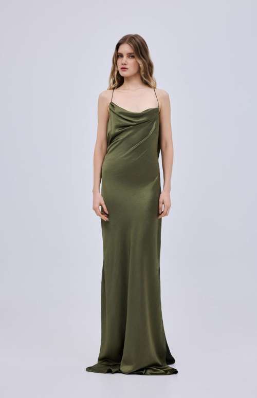 DRAPE MAXI DRESS