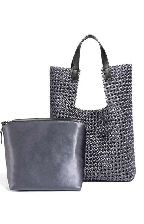 LARGE WOVEN HANDBAG