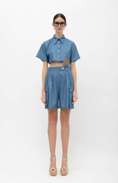 CO-ORD SEKAI DENIM SHIRT & IMARA DENIM SHORTS