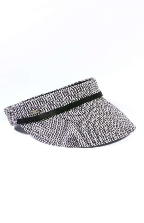 STRAW BRAID SUN VISOR