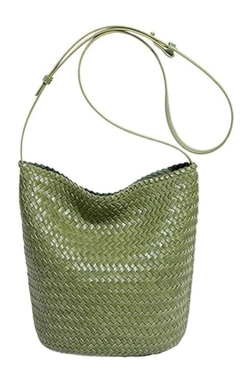 WOVEN BAG WITH LONG STRAP