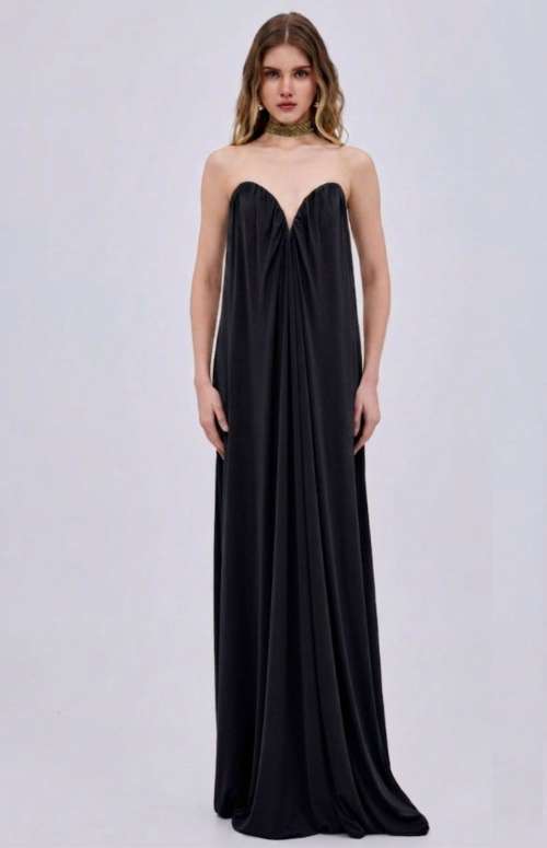 MAXI V CORSET DRESS