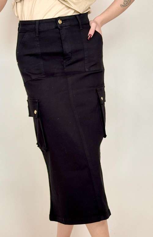 MIDI CARGO SKIRT