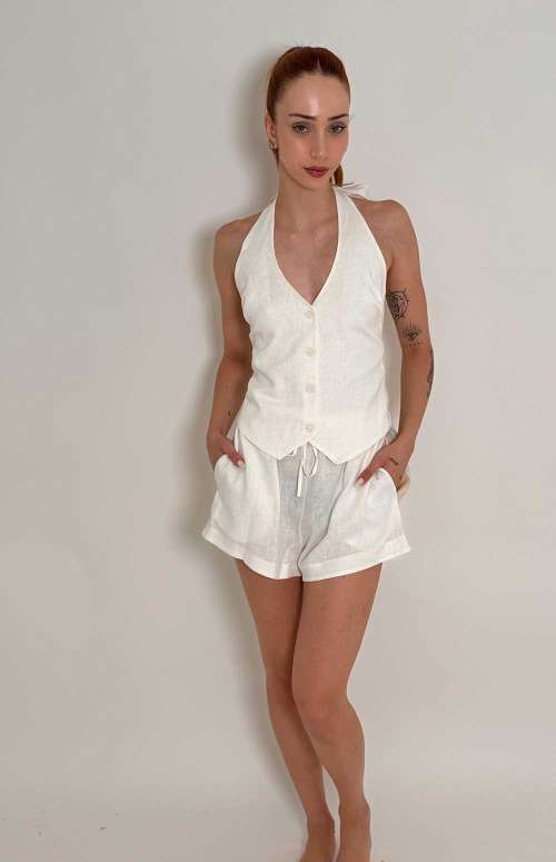 CO-ORD VEST WITH SHORTS