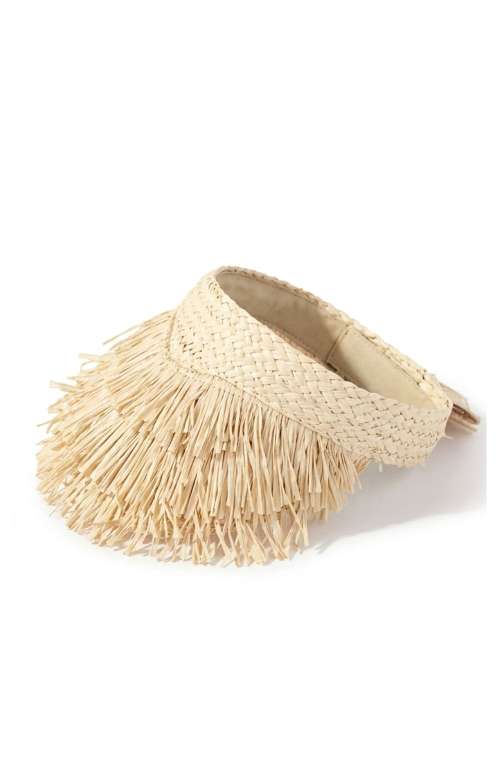 RAFFIA LIKE SUN VISOR