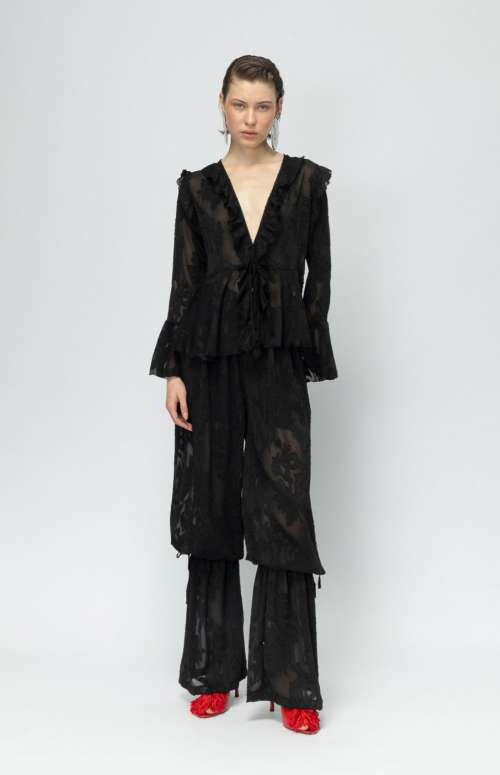 PASSIONFRUIT BLACK CARDIGAN