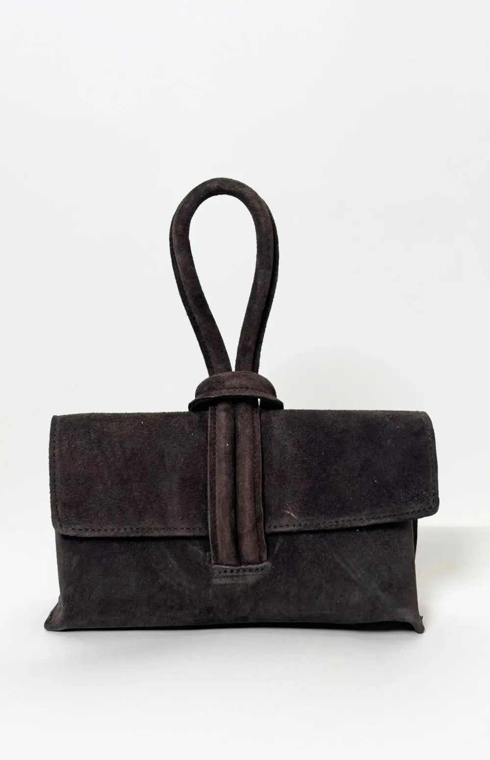 SUEDE CLUTCH BAG