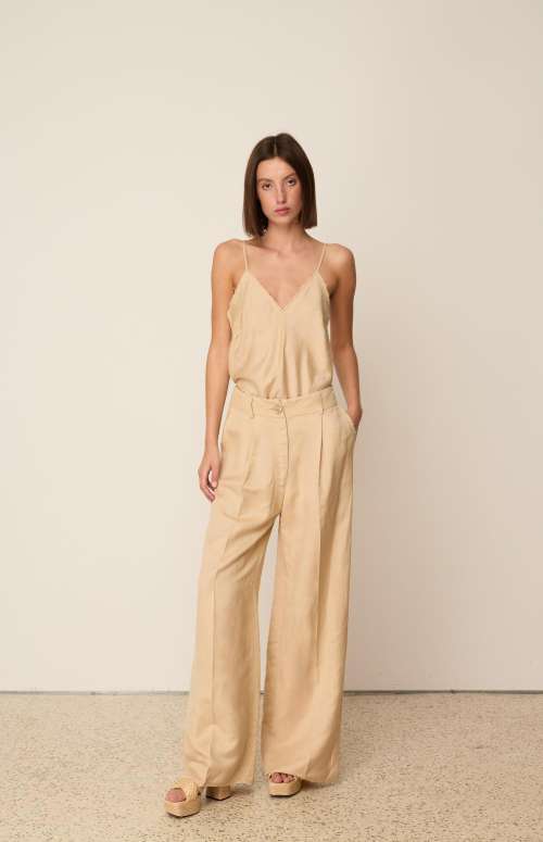 CO-ORD LINEN FRINGE | TOP & PANTS