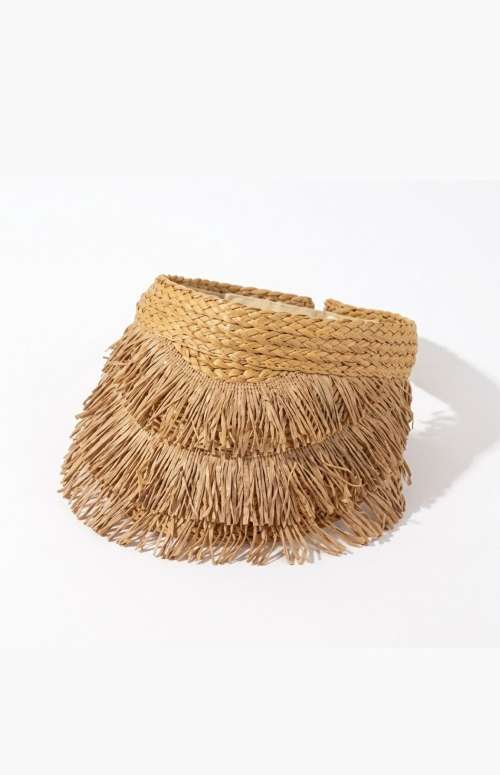 RAFFIA LIKE SUN VISOR