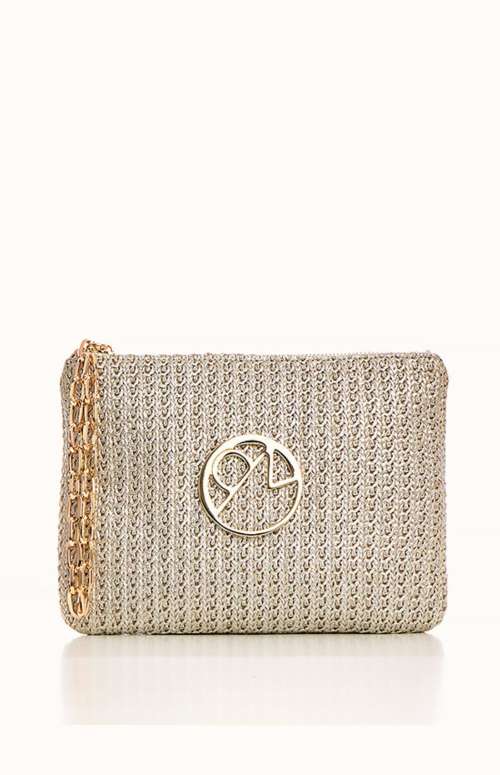 STRAW WOMAN CLUTCH BAG