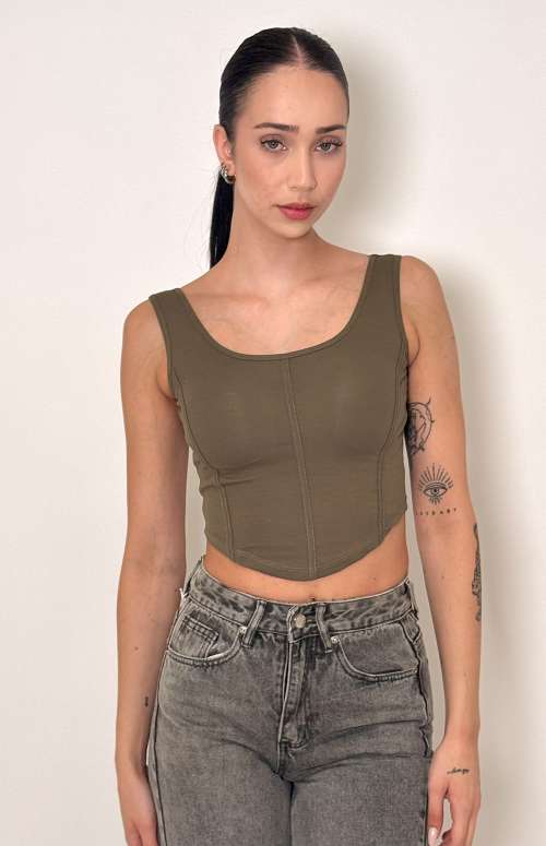 CORSET TANK TOP