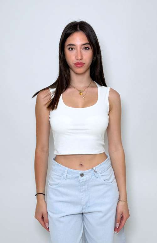 CROPPED PADDED TANK TOP