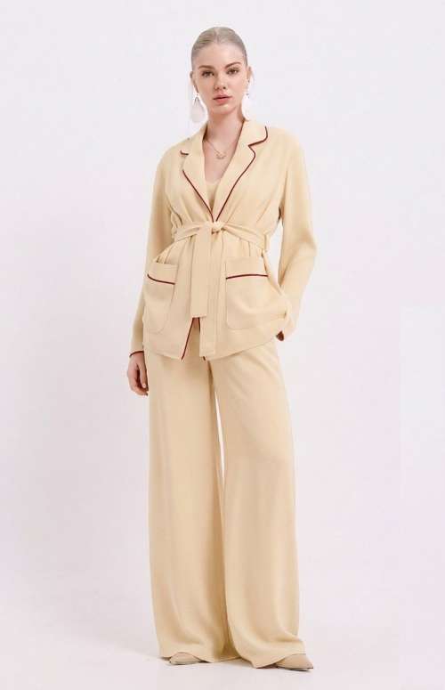 CO-ORD TOKYO CREPE KIMONO & JOSIE CREPE TROUSER WITH HEM