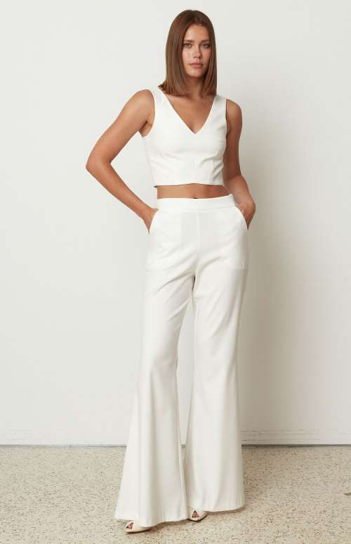 BOLD WIDE LEG FLARED PANTS