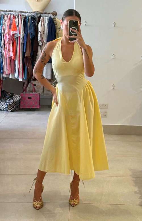 HALTER-NECK DRESS
