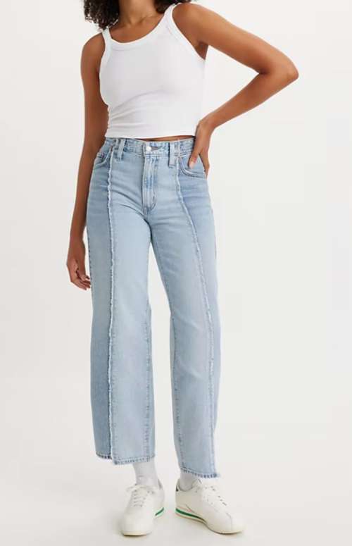 BAGGY DAD CROPPED JEANS