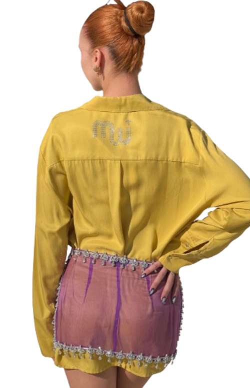 SHIRT WITH MW CRYSTAL LOGO