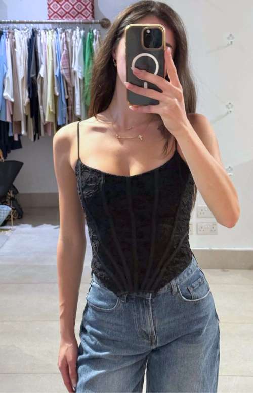 LACE CORSET TOP