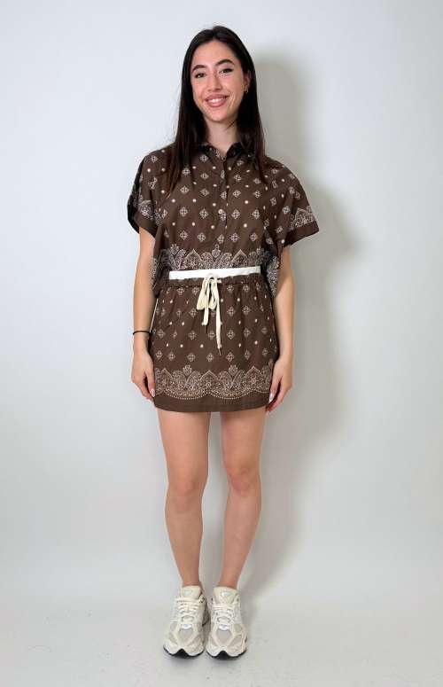 CO-ORD BANDANA | SHIRT & SKIRT