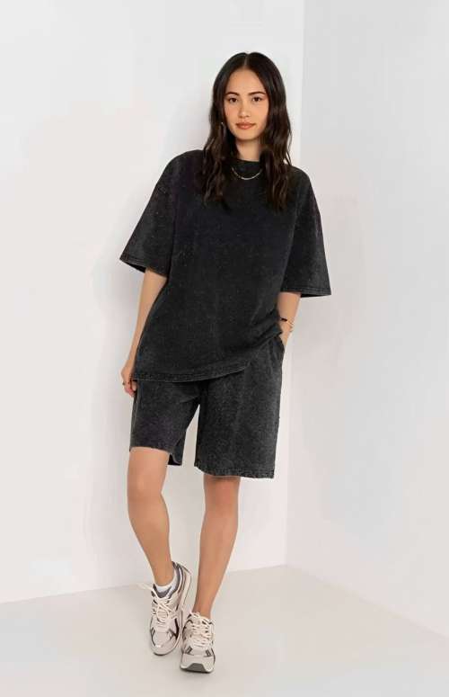 CO-ORD RHINESTONE | T-SHIRT & BERMUDA