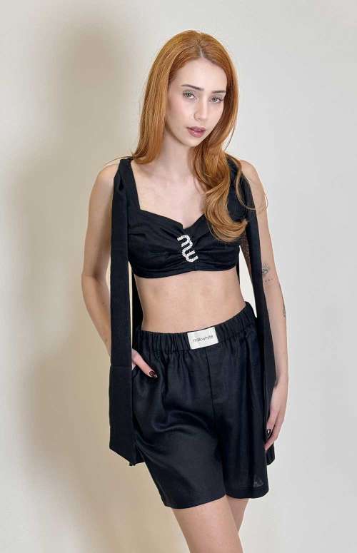 UNISEX PURE LINEN SHORTS
