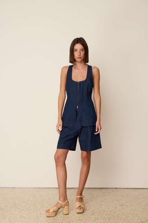 DENIM BERMUDA SHORTS