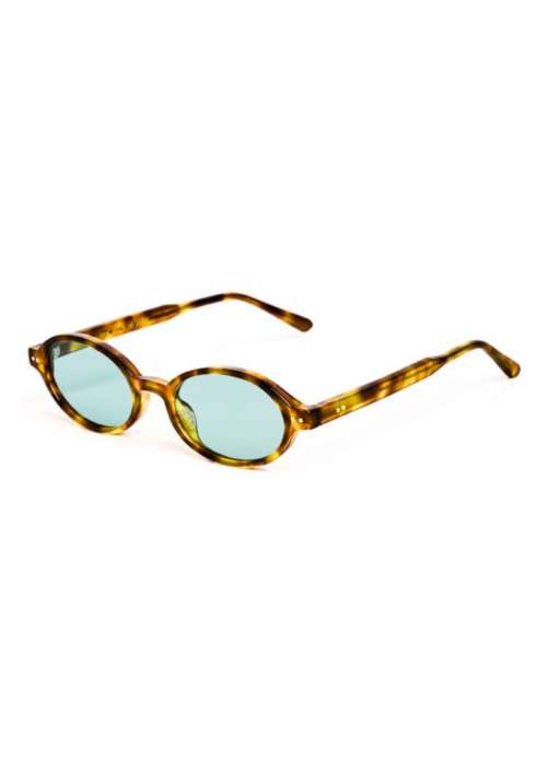 ODIE LIGHT HONEY/GREEN SUNGLASSES
