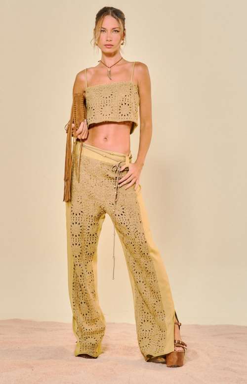 CO-ORD WITH LINEN DETAIL