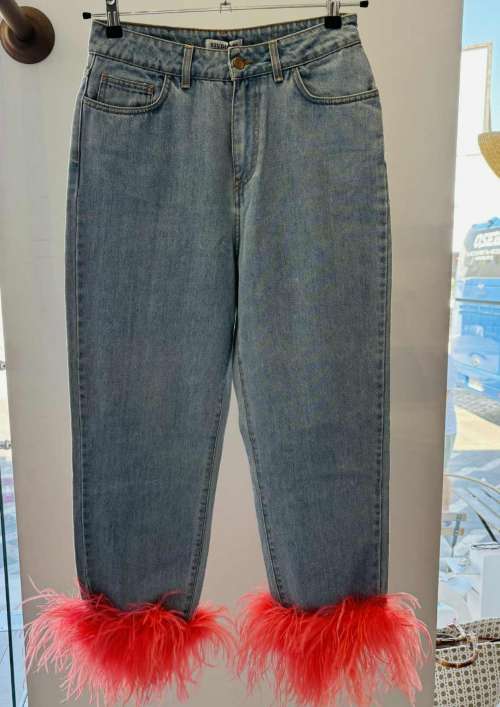 LORA DENIM FEATHER