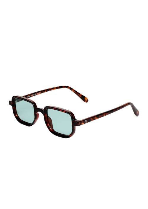 KAIA DARK BROWN/GREEN SUNGLASSES