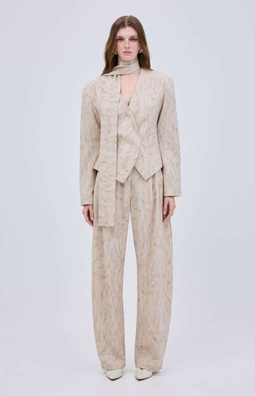 CO-ORD PRINTED FEATHER | BLAZER & PANTS