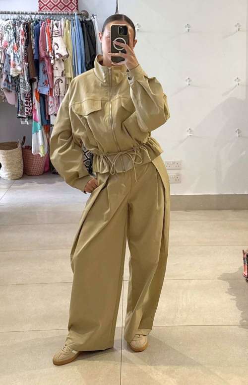 CO-ORD | JACKET & WIDE LEG PANTS