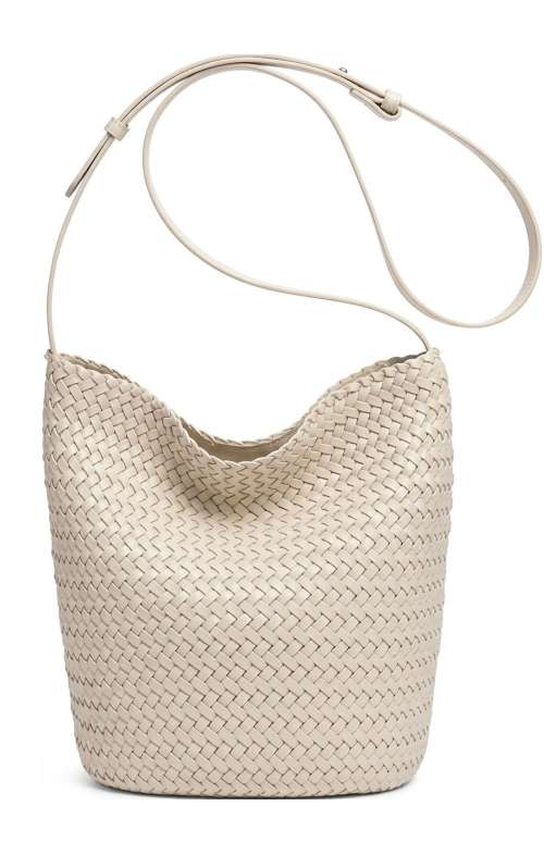 WOVEN BAG WITH LONG STRAP