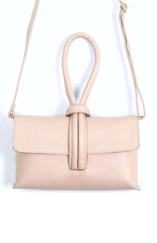 LEATHER BAG - PINKY NUDE