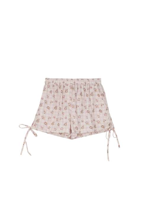 STRIPED SHORTS | PINK ROSES