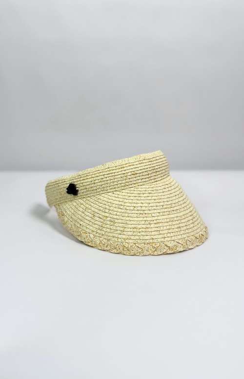 HANDMADE STRAW VISOR