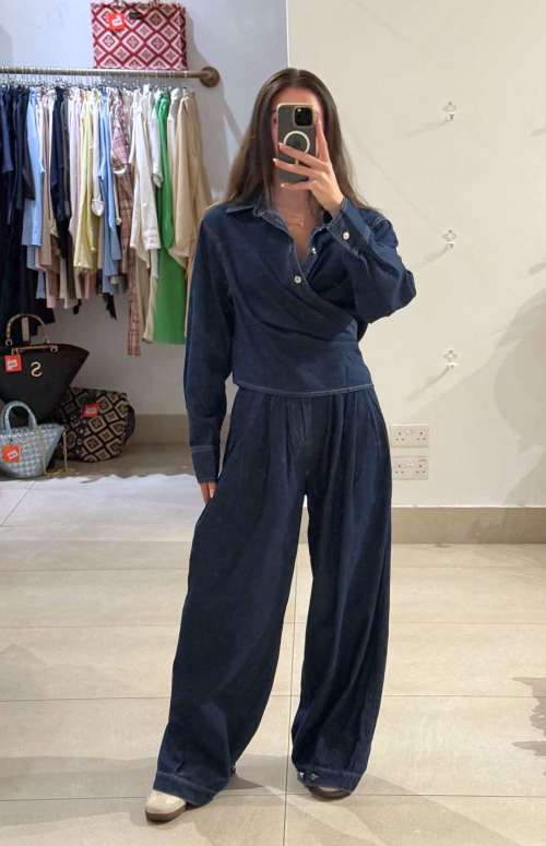 CO-ORD DENIM | TIE SHIRT & TROUSERS