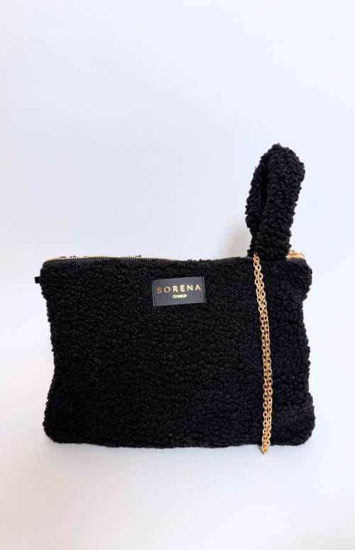 TEDDY CLUTCH | BLACK