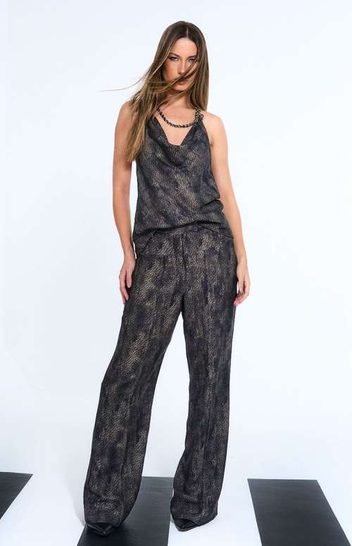 CO-ORD FLUID PRINT | TOP &  WIDE LEG PANTS