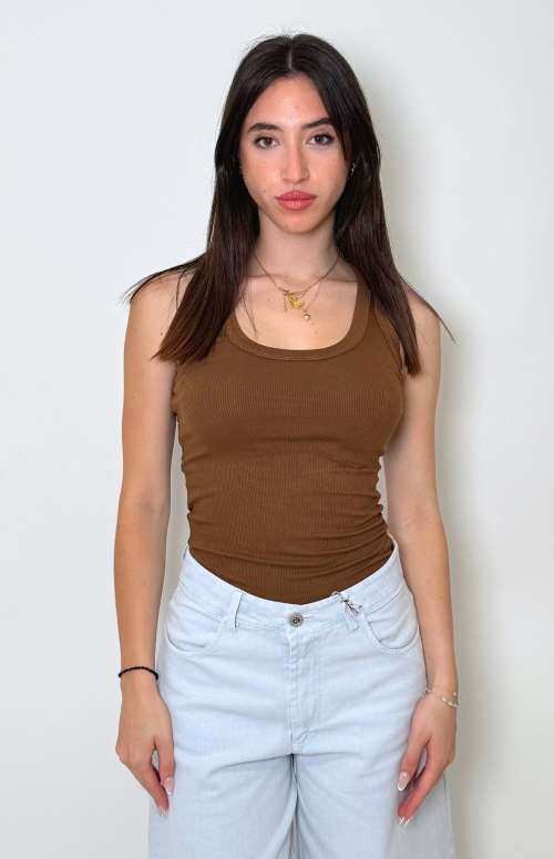 TANK TOP WITH ROUND NECKLINE
