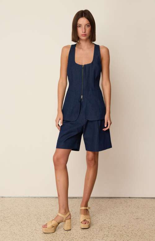 DENIM BERMUDA SHORTS