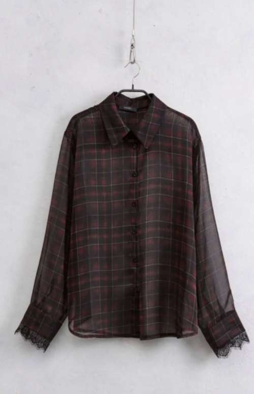 SHIRT WITH TARTAN PATTERN